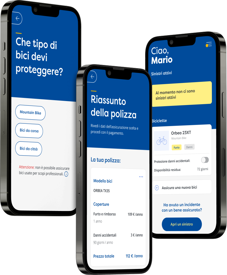 Bike insurance UX direction